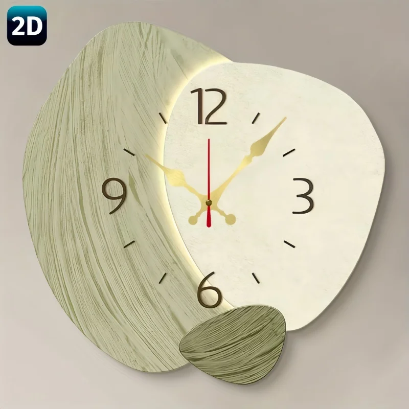 2D Flat, Wooden Silent Wall Cl - Lighting Home Decor Wall Clocks recensie en prijs