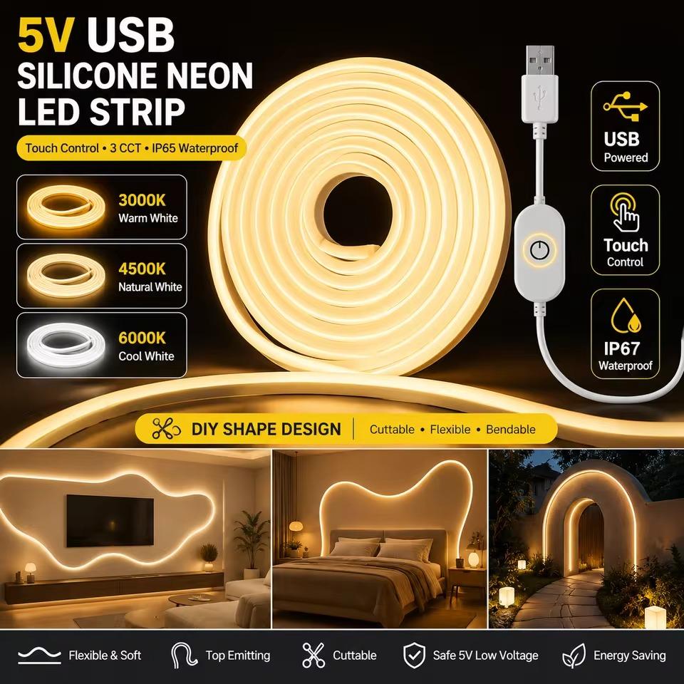 Silicone USB LED Strip Light F - Lighting Bolt Decor recensie en prijs
