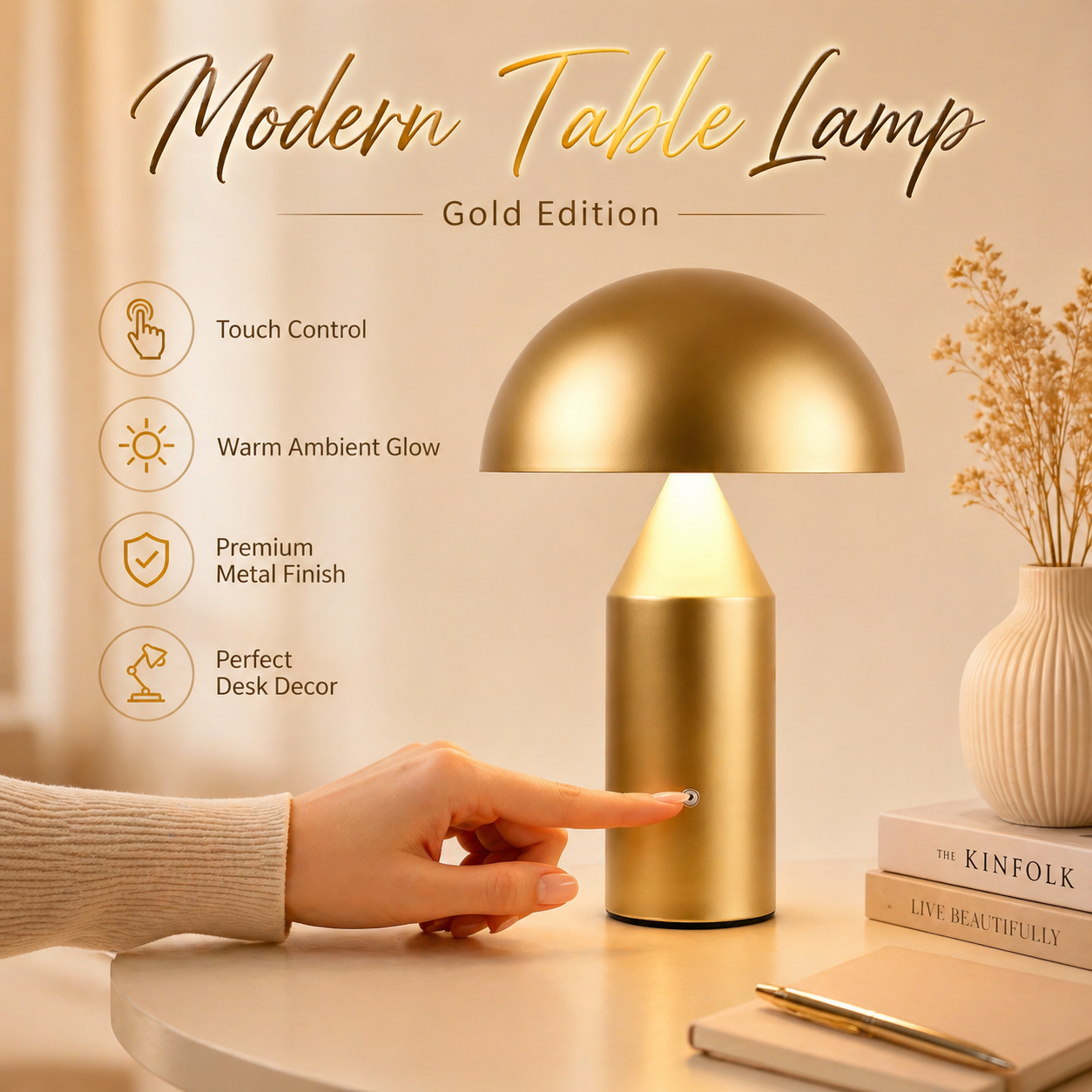 Metal Mushroom Table Lamp Mode - Mushroom Table Lamp recensie en prijs