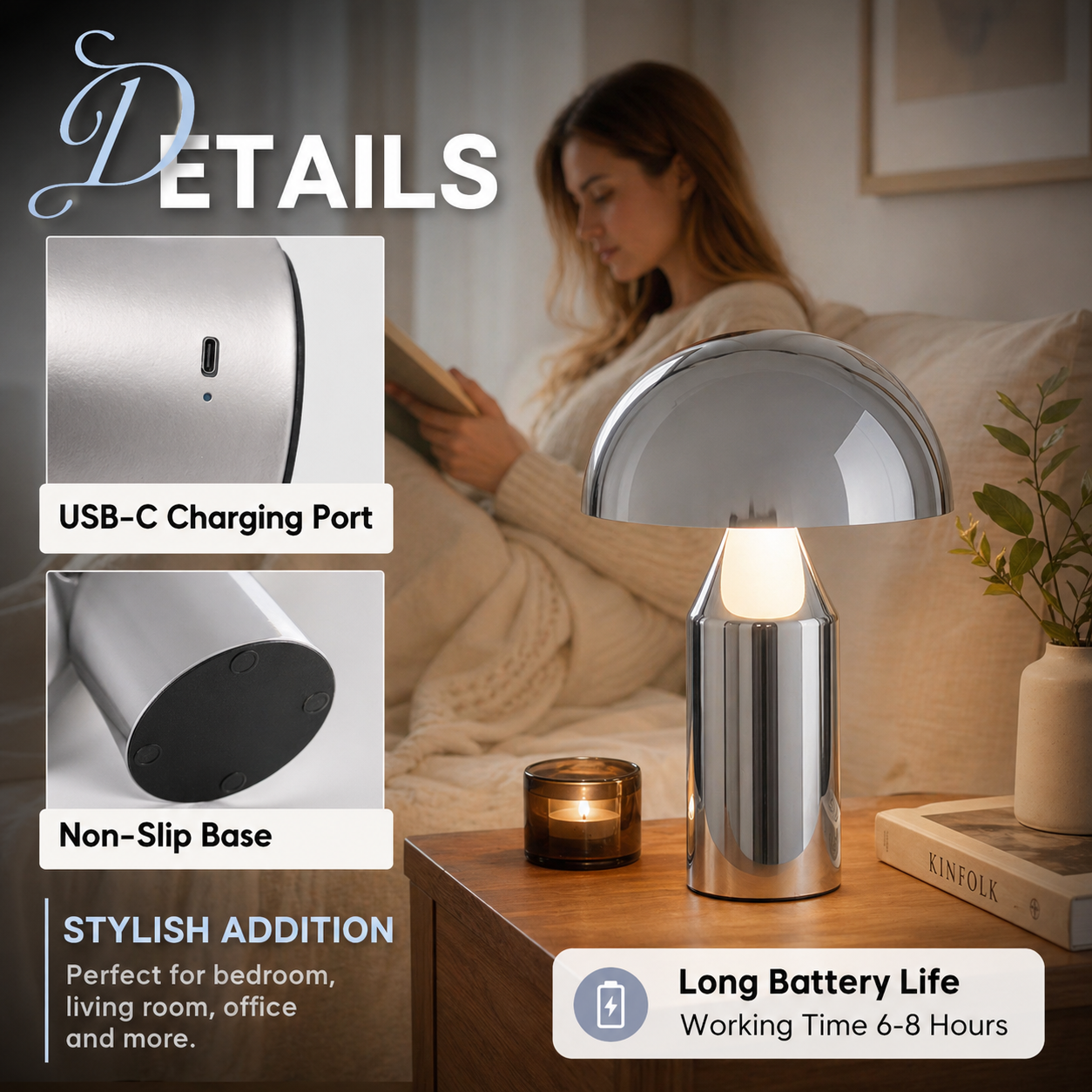 Metal Mushroom Table Lamp Mode - Mushroom Table Lamp recensie en prijs