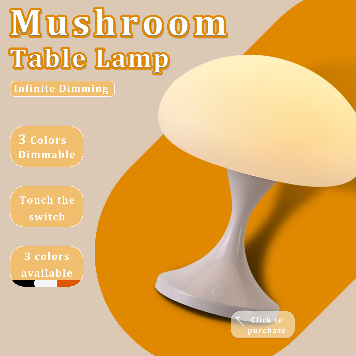 USB Rechargeable Mushroom Lamp - Mushroom Table Lamp recensie en prijs