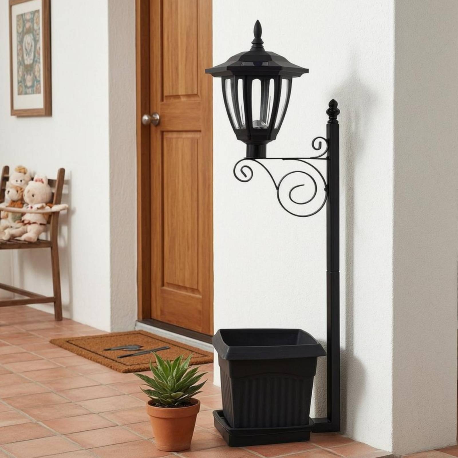Solar Flower Pot Light Wrought - Garden Lighting Decor recensie en prijs