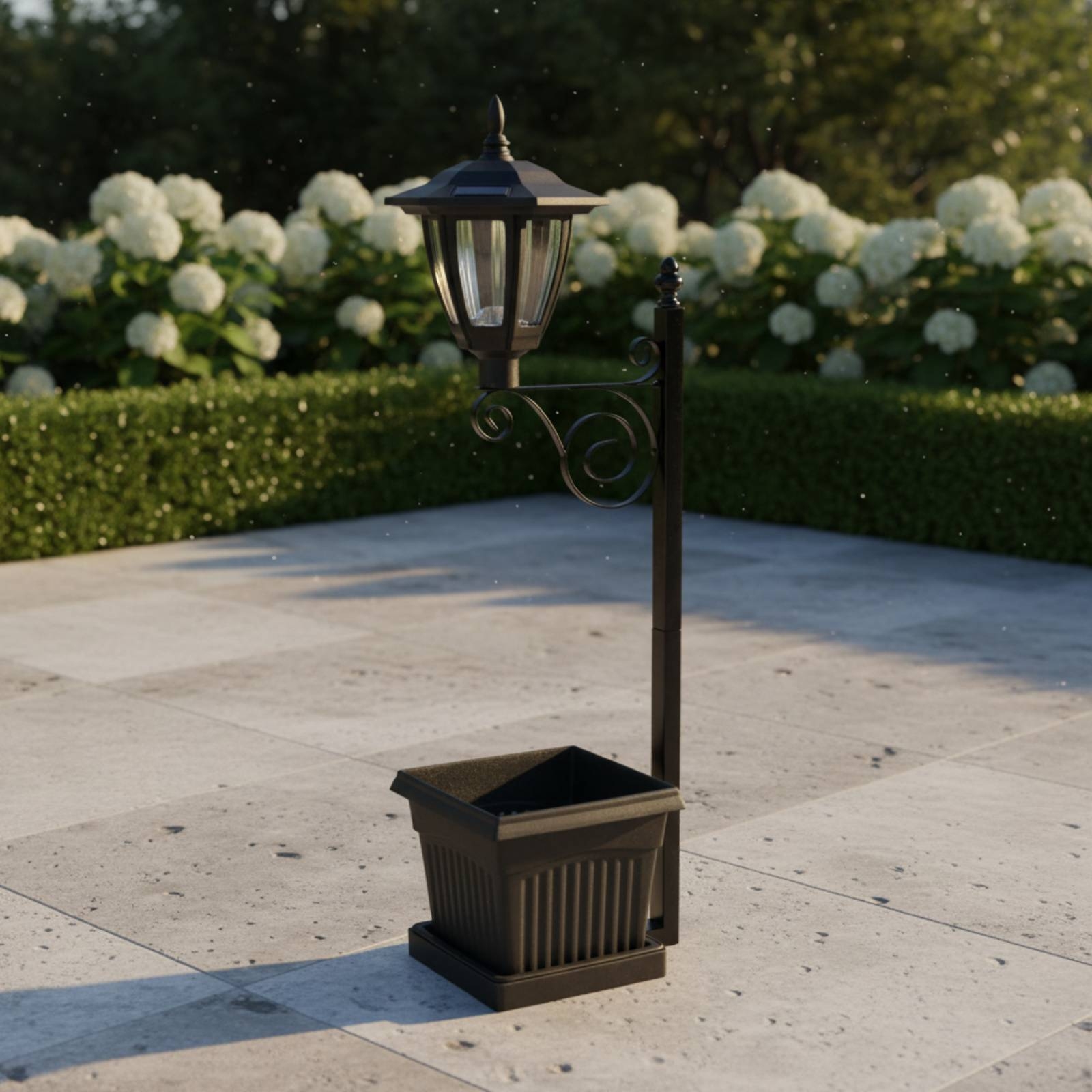 Solar Flower Pot Light Wrought - Garden Lighting Decor recensie en prijs