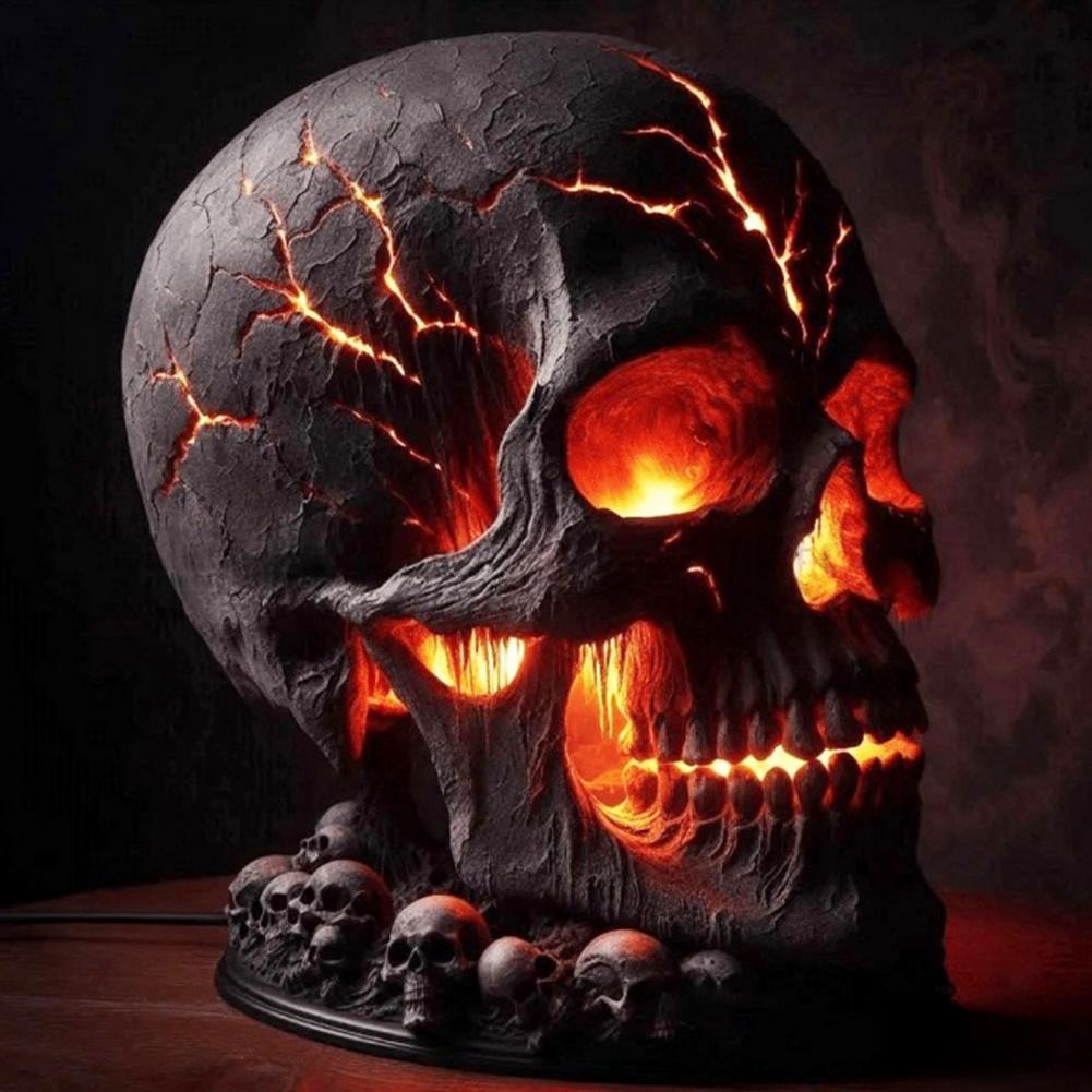 Halloween Lava Stone Skull Lam - Unique Lighting Decor recensie en prijs