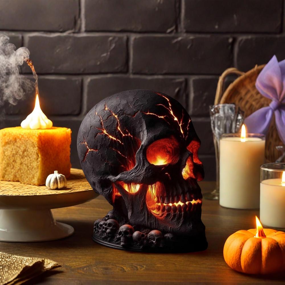Halloween Lava Stone Skull Lam - Unique Lighting Decor recensie en prijs