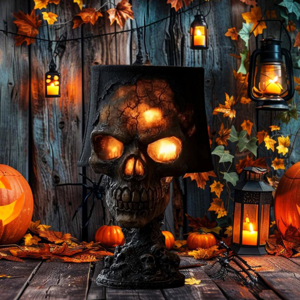 Halloween Lava Stone Skull Lam - Unique Lighting Decor recensie en prijs
