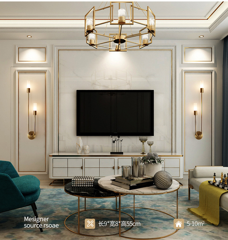 Retro Background Living Room A - Lighting Decor Room recensie en prijs
