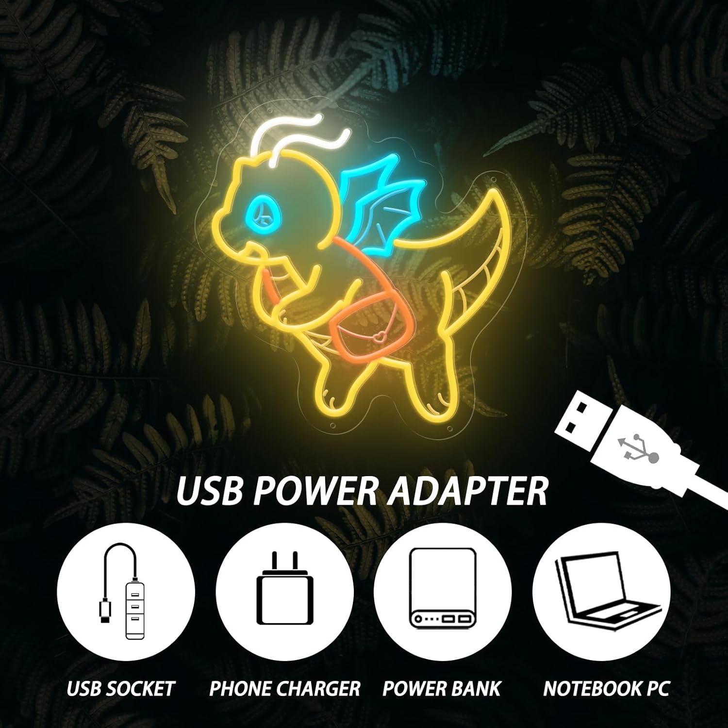 USB Dimmable Cute Dinosaur Neo - Outdoor Lighting Decor Ideas recensie en prijs