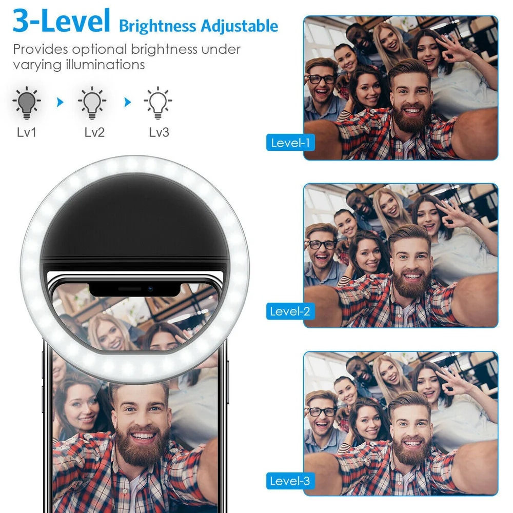 USB Rechargeable LED Selfie Ri - Lighting Gallery recensie en prijs
