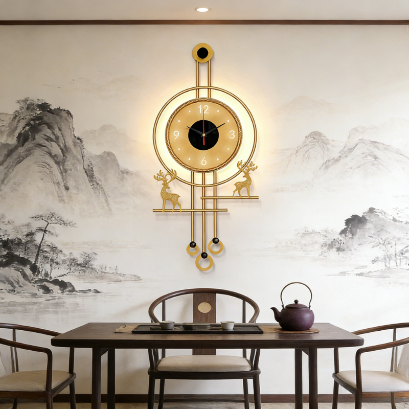 Modern TV Background Wall Mute - Lighting Home Decor Wall Clocks recensie en prijs