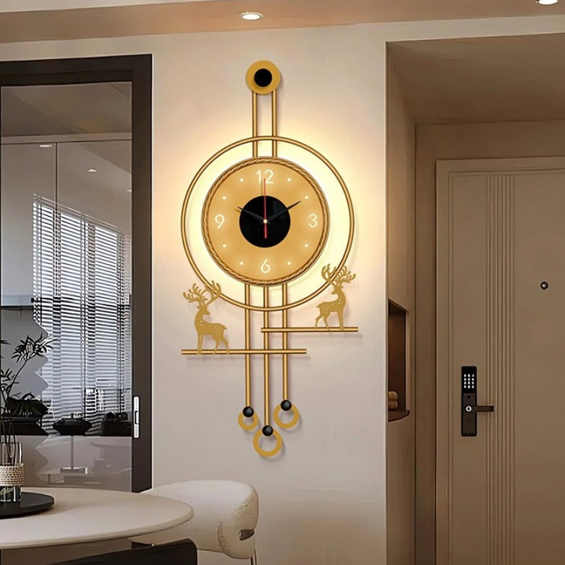 Modern TV Background Wall Mute - Lighting Home Decor Wall Clocks recensie en prijs