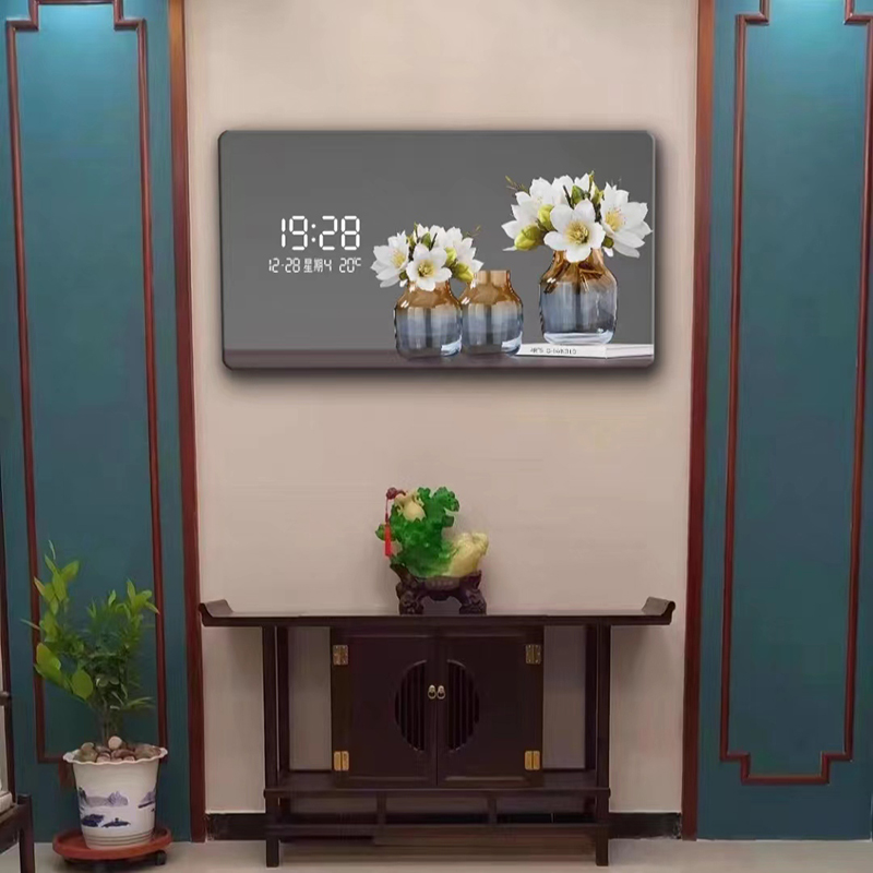 Large Size Flower Pattern Digi - Lighting Home Decor Wall Clocks recensie en prijs