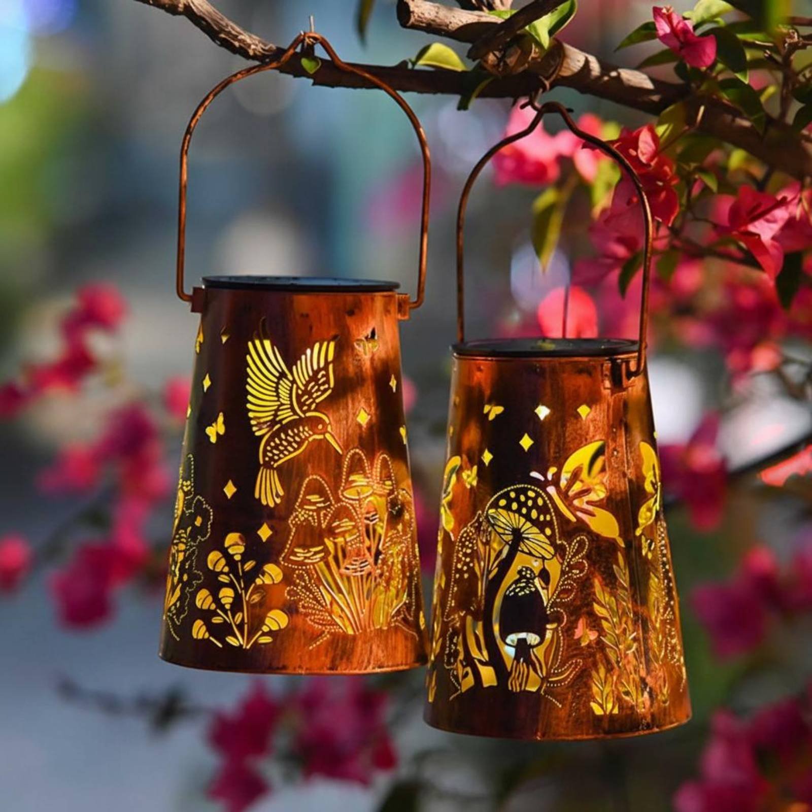 Floral Garden Lantern Pattern  - Garden Lighting Decor recensie en prijs