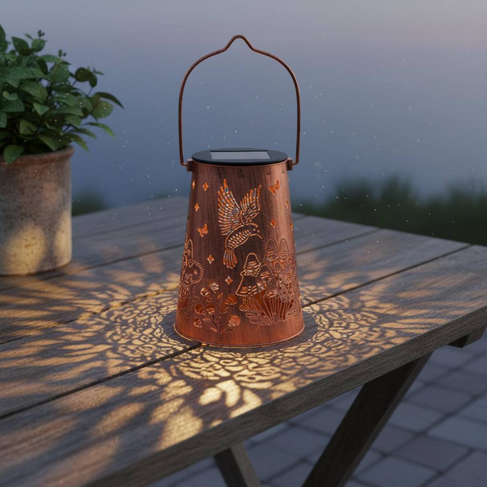 Floral Garden Lantern Pattern  - Garden Lighting Decor recensie en prijs