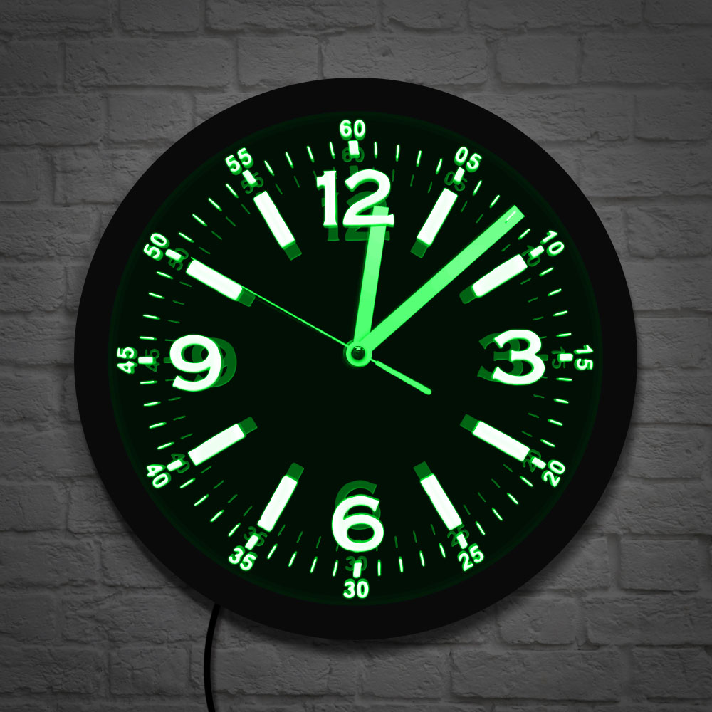 Modern Design LED Neon Light W - Lighting Home Decor Wall Clocks recensie en prijs