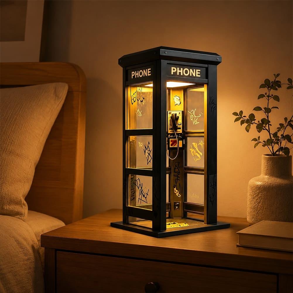 Retro Graffiti Phone Booth Tab - Lighting Decor For Bedroom recensie en prijs