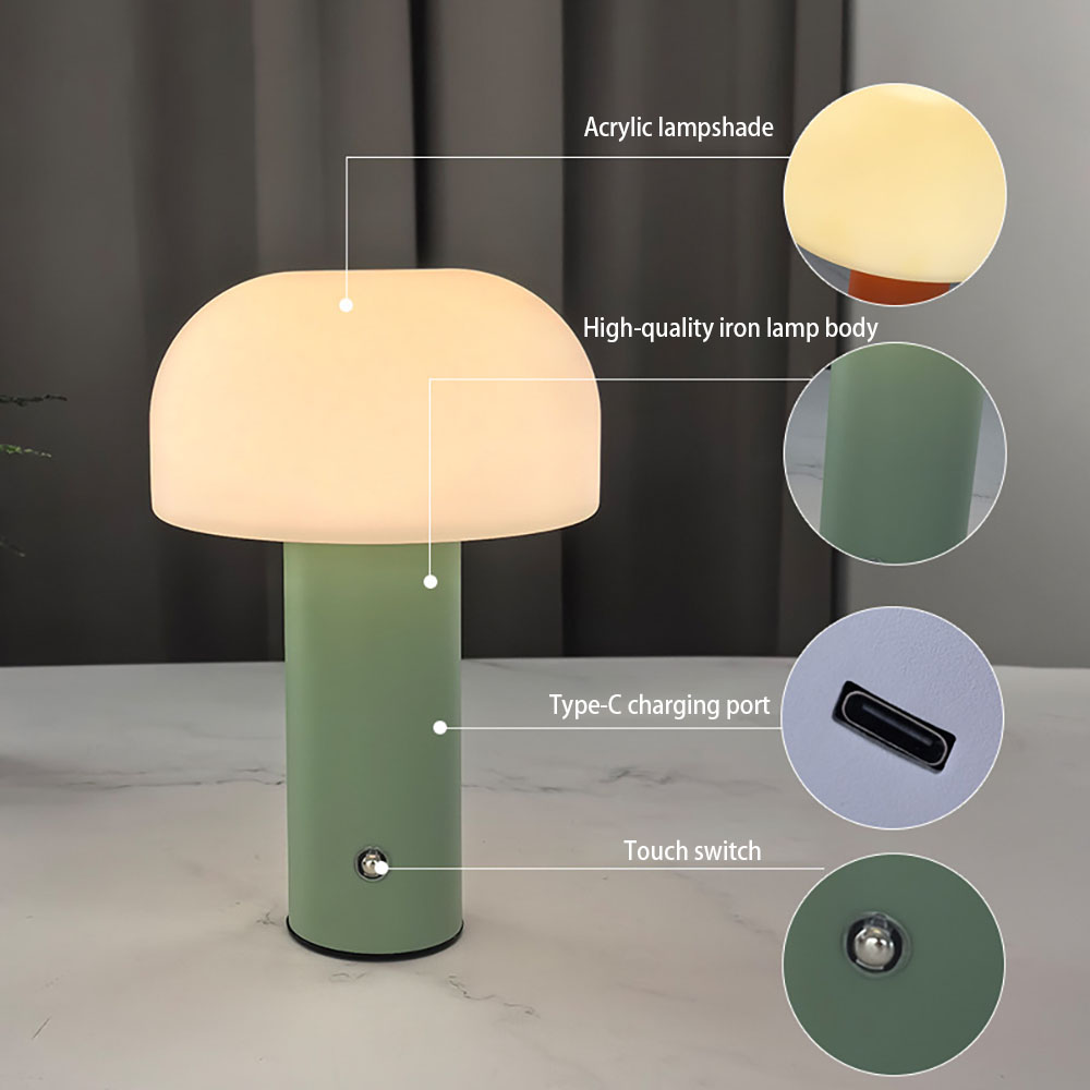New Mushroom Lamp LED Charging - Mushroom Table Lamp recensie en prijs