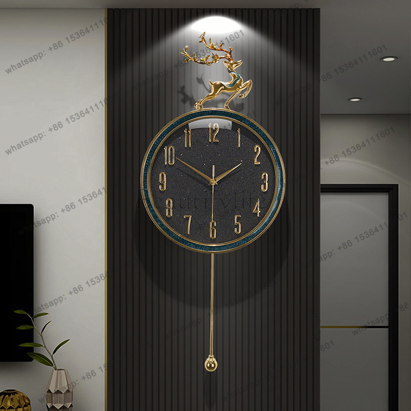 New Chinese light luxury Fulu  - Lighting Home Decor Wall Clocks recensie en prijs