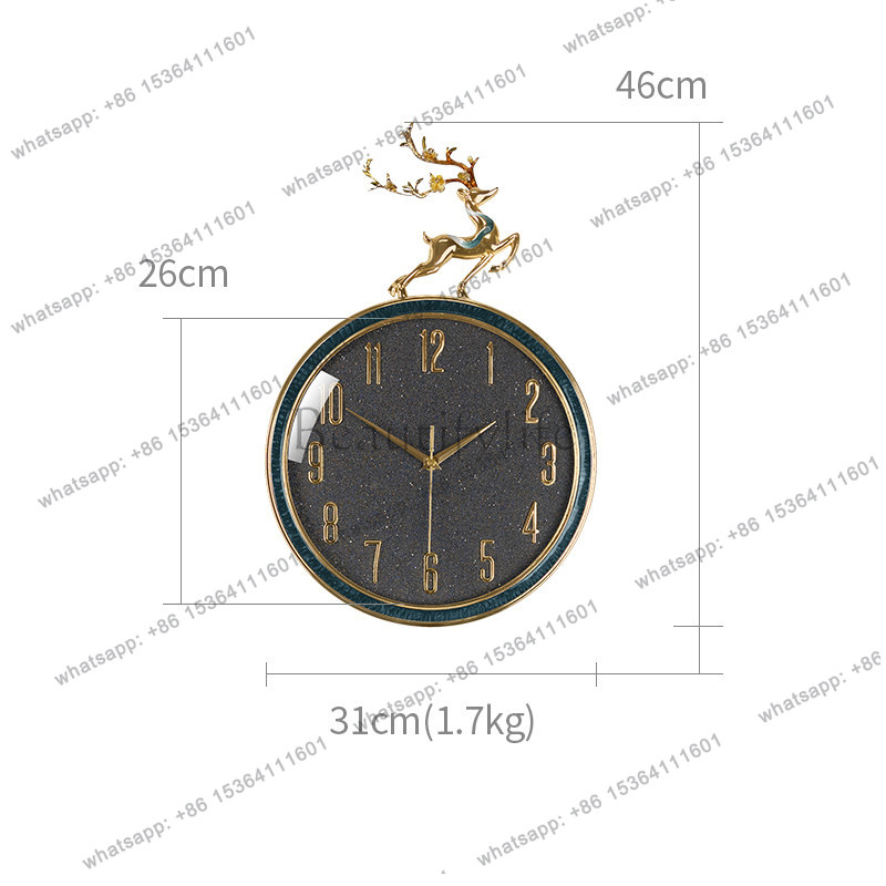New Chinese light luxury Fulu  - Lighting Home Decor Wall Clocks recensie en prijs