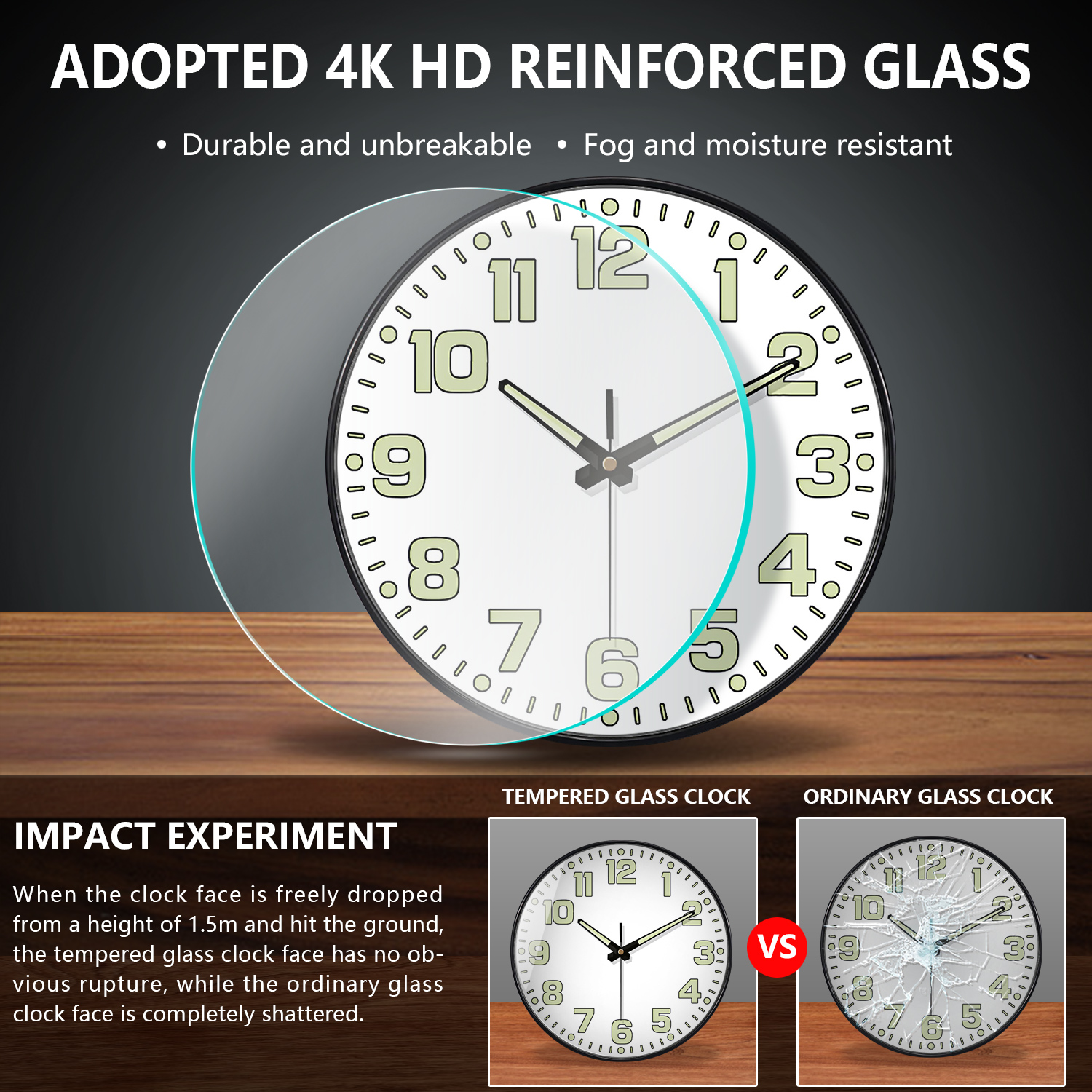 Luminous Wall Clock Light In D - Lighting Home Decor Wall Clocks recensie en prijs