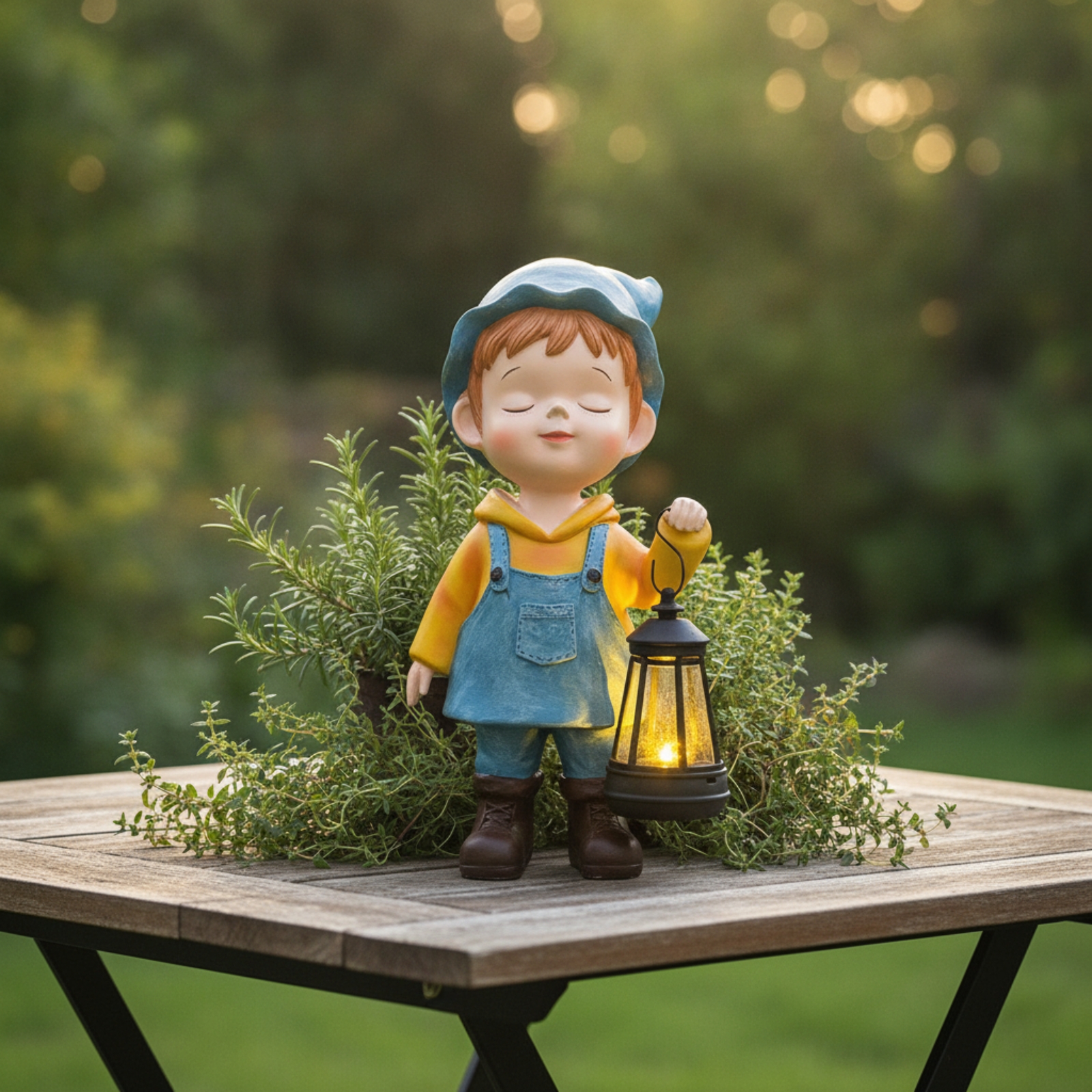 Child Statue with Lantern Hand - Garden Lighting Decor recensie en prijs