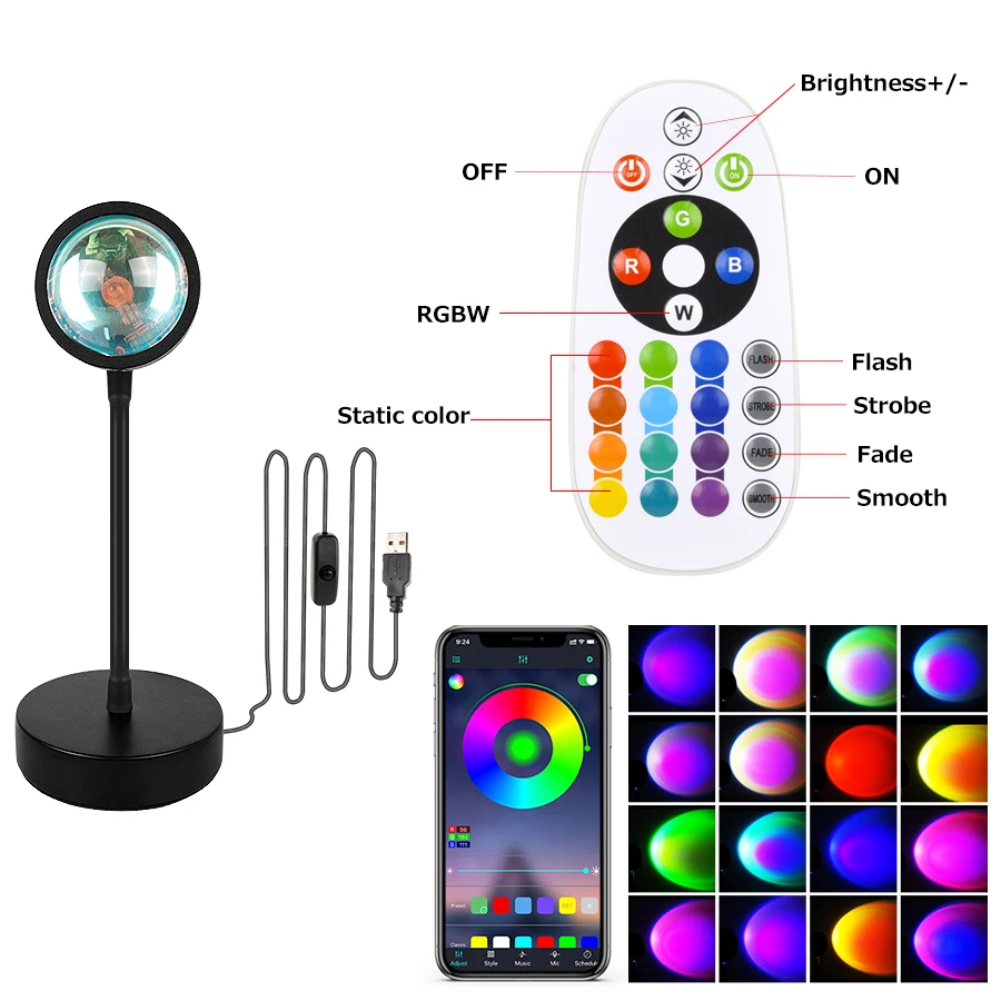 Sunset Projector Lamp Bluetoot - Sunset Lamp Projection recensie en prijs