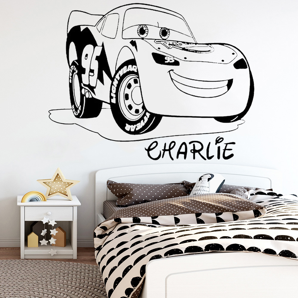 Personalised Name Wall Decals  - Lighting Mcqueen Decor recensie en prijs
