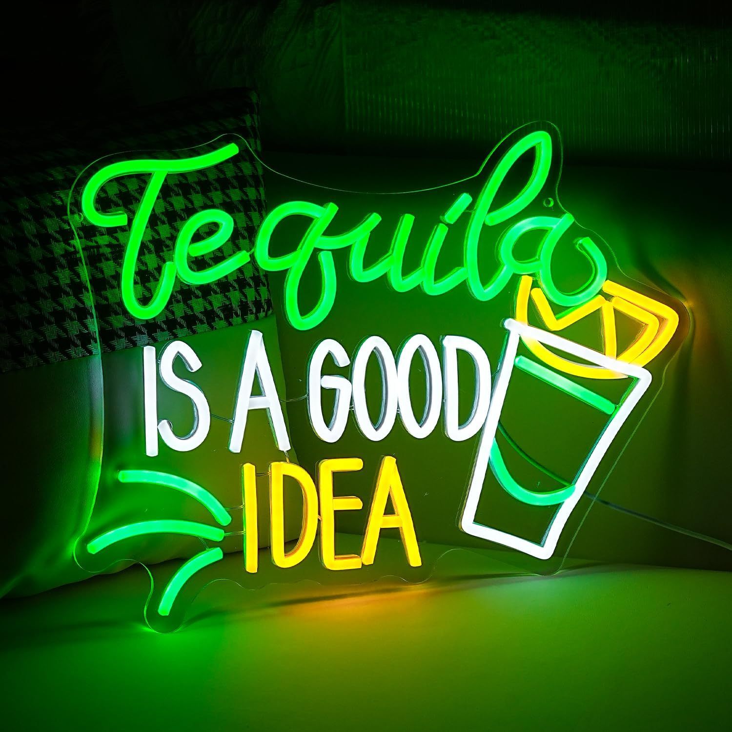 Tequila Is A Good Idea Neon Si - Outdoor Lighting Decor Ideas recensie en prijs
