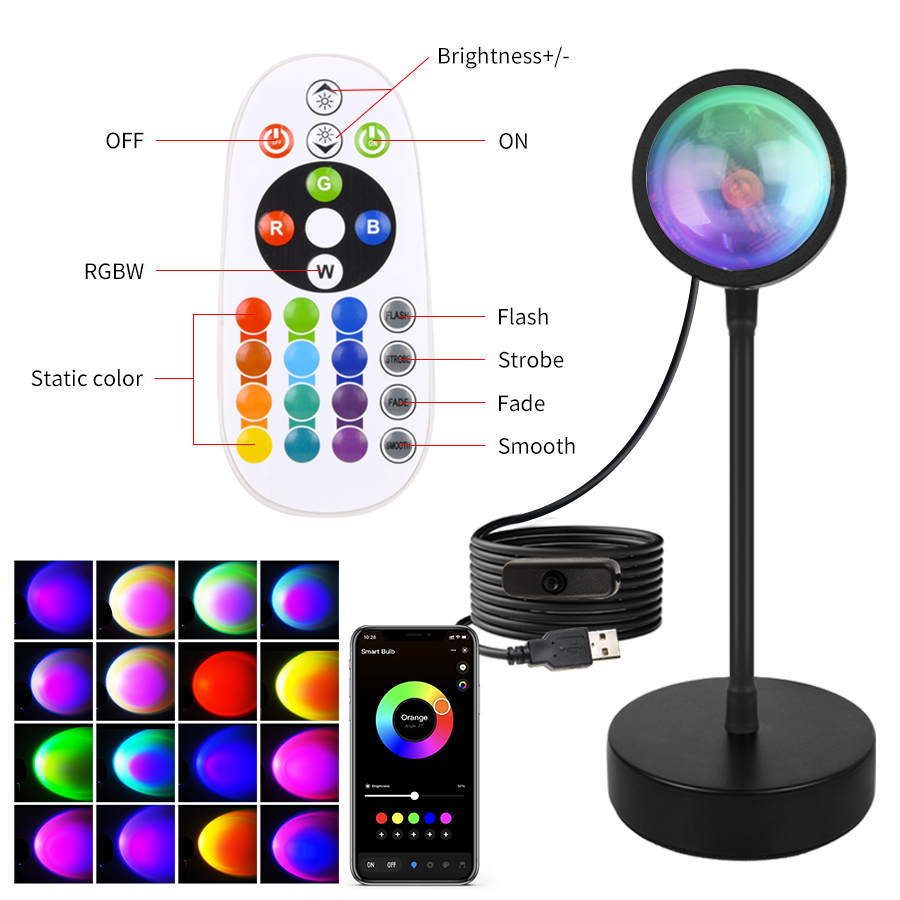 Smart Sunset Lamp Tuya LED Nig - Sunset Lamp Projection recensie en prijs