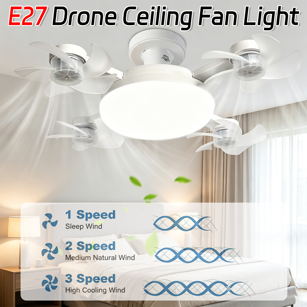 E27 Drone LED Ceiling Fan Ligh - Lighting Decor Room recensie en prijs