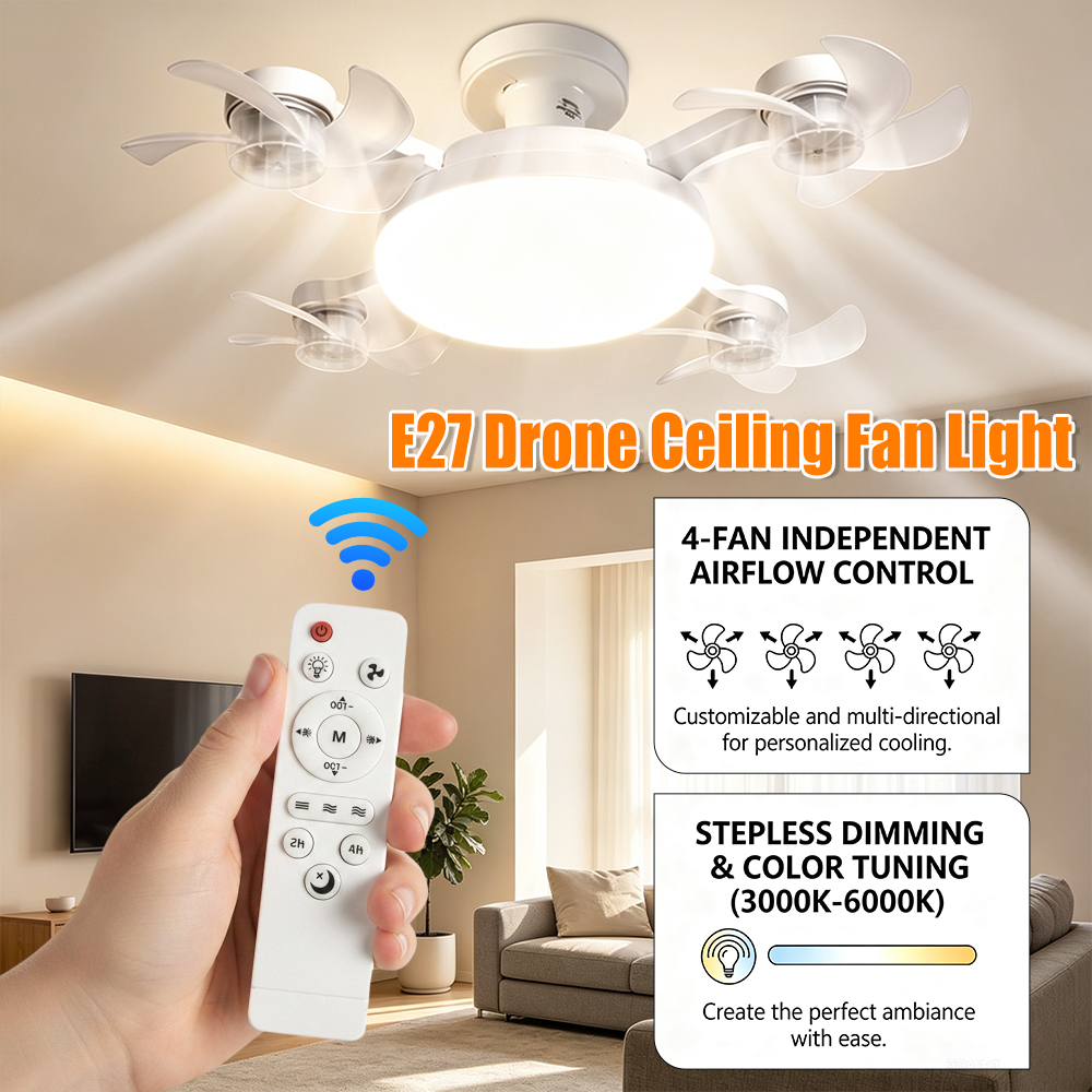 E27 Drone LED Ceiling Fan Ligh - Lighting Decor Room recensie en prijs
