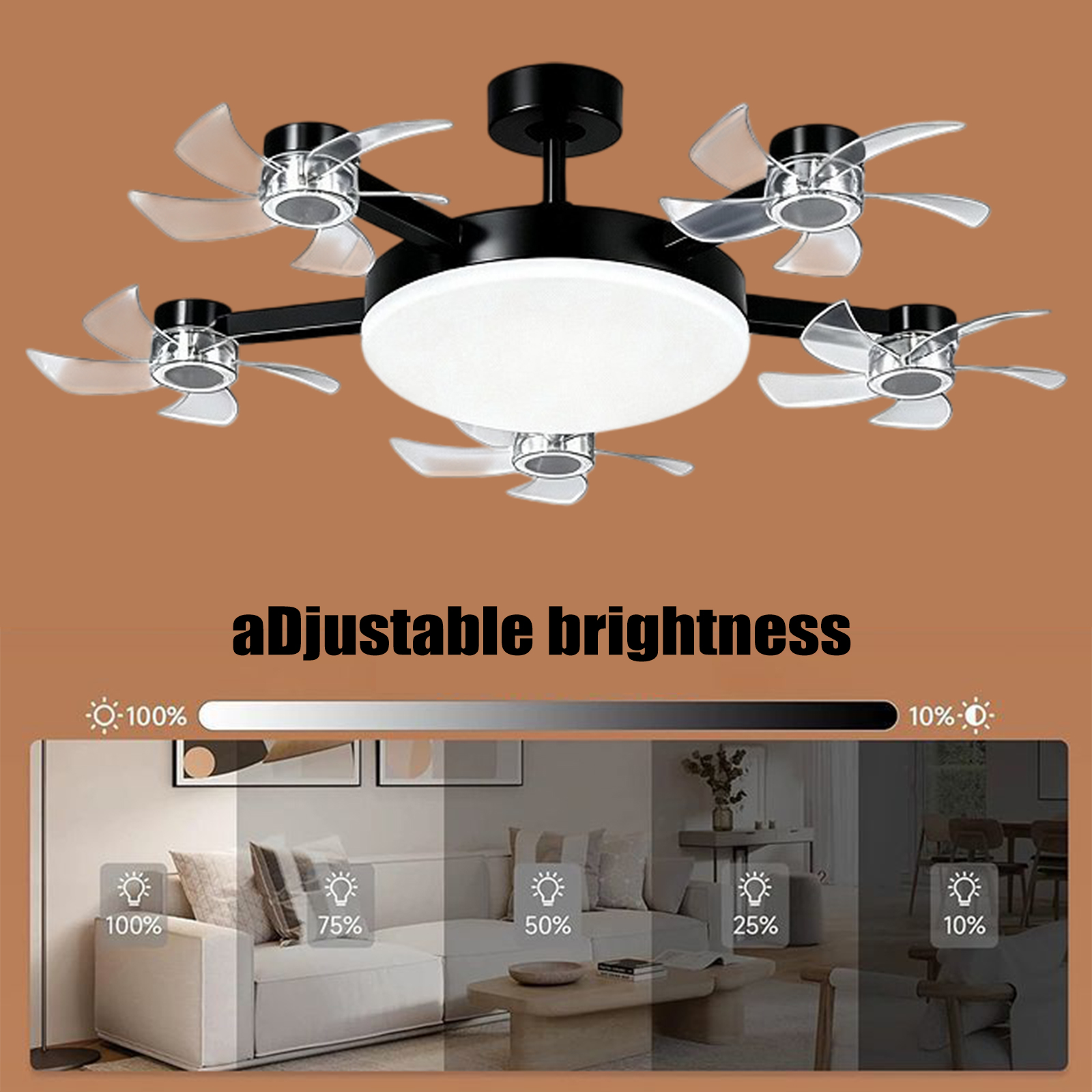 E27 Drone LED Ceiling Fan Ligh - Lighting Decor Room recensie en prijs