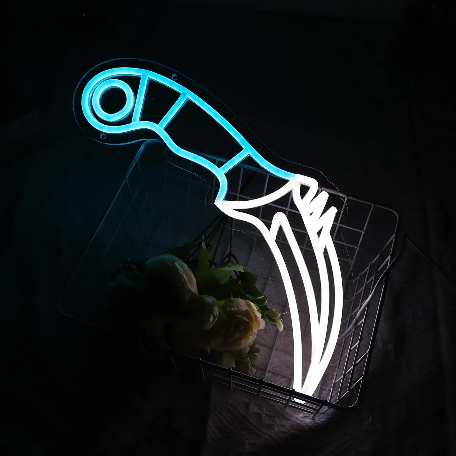 Blue White Dagger Knife Neon S - Unique Lighting Decor recensie en prijs
