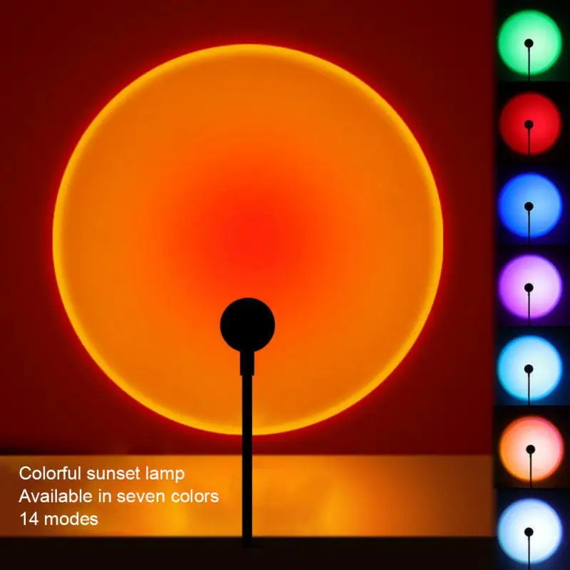 1-4pcs Sunset Lamp LED Rainbow - Sunset Lamp Projection recensie en prijs