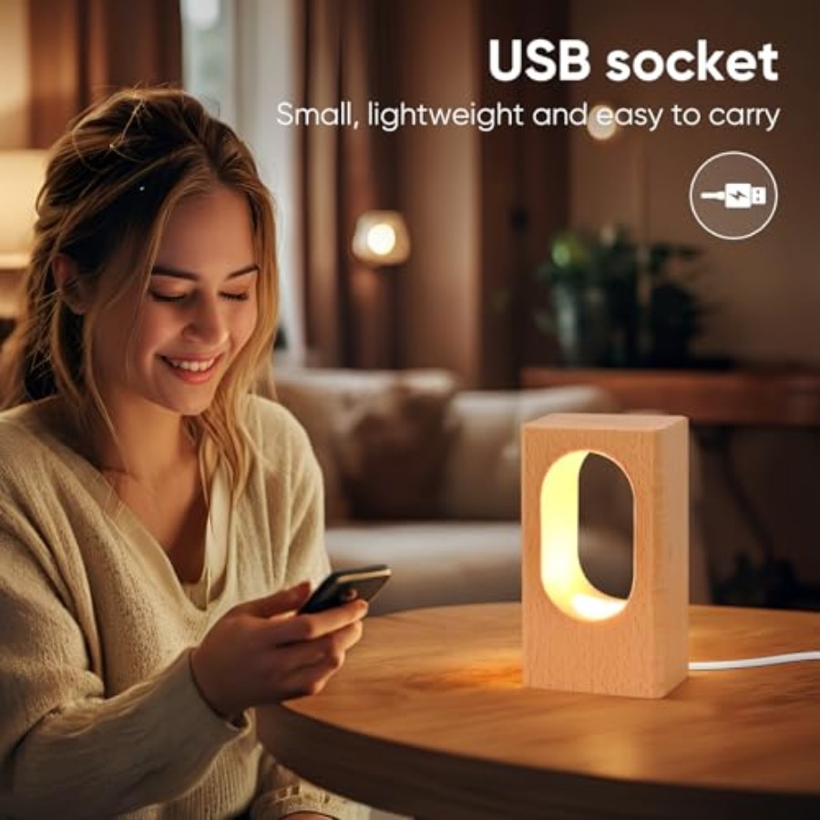 LED Wood Desk Lamp, Bedroom Be - Lighting Decor For Bedroom recensie en prijs