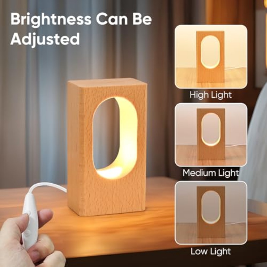 LED Wood Desk Lamp, Bedroom Be - Lighting Decor For Bedroom recensie en prijs