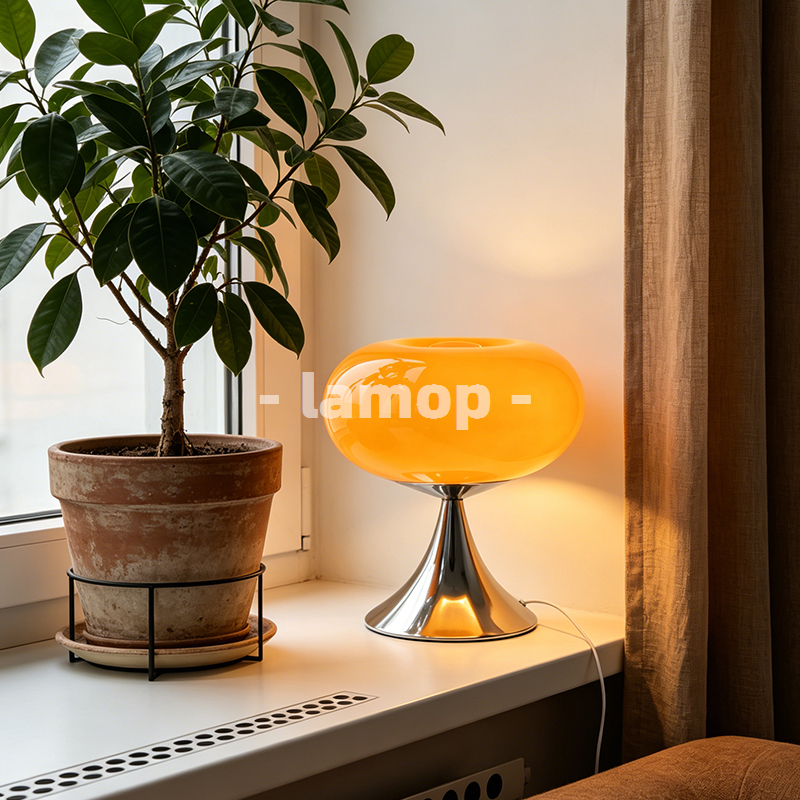 Murano Glass Gloss Orange Donu - Lighting Decor For Bedroom recensie en prijs