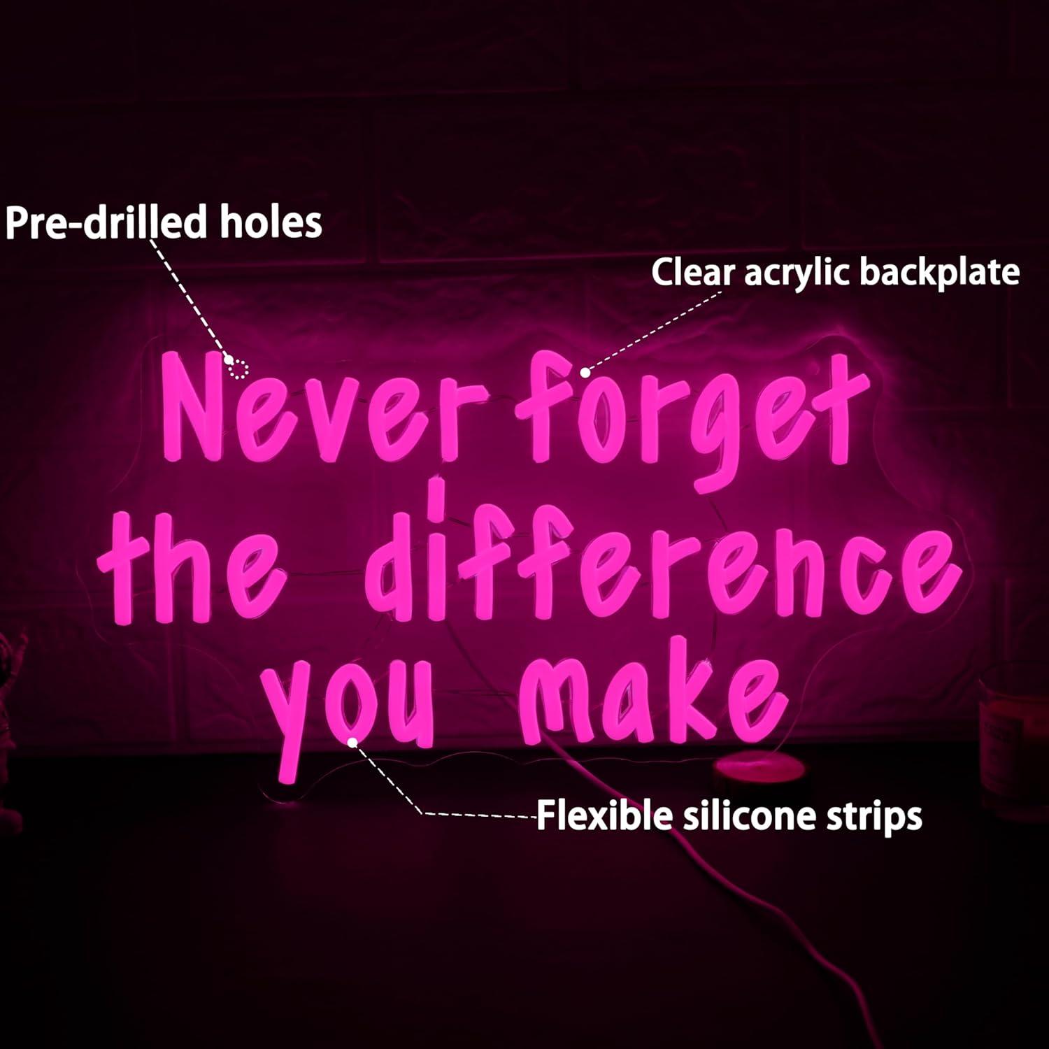 Never Forget The Difference Yo - Lighting Decor For Bedroom recensie en prijs