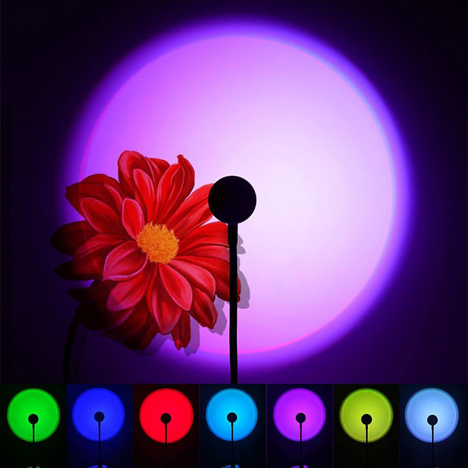 1x USB Sunset Lamp LED Rainbow - Sunset Lamp Projection recensie en prijs
