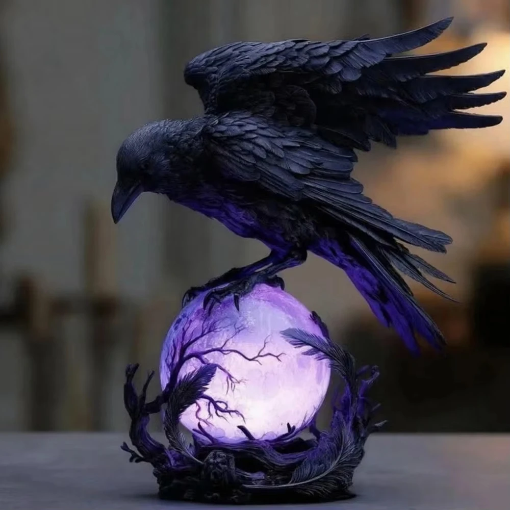 Creative Gothic Raven LED Lamp - Unique Lighting Decor recensie en prijs