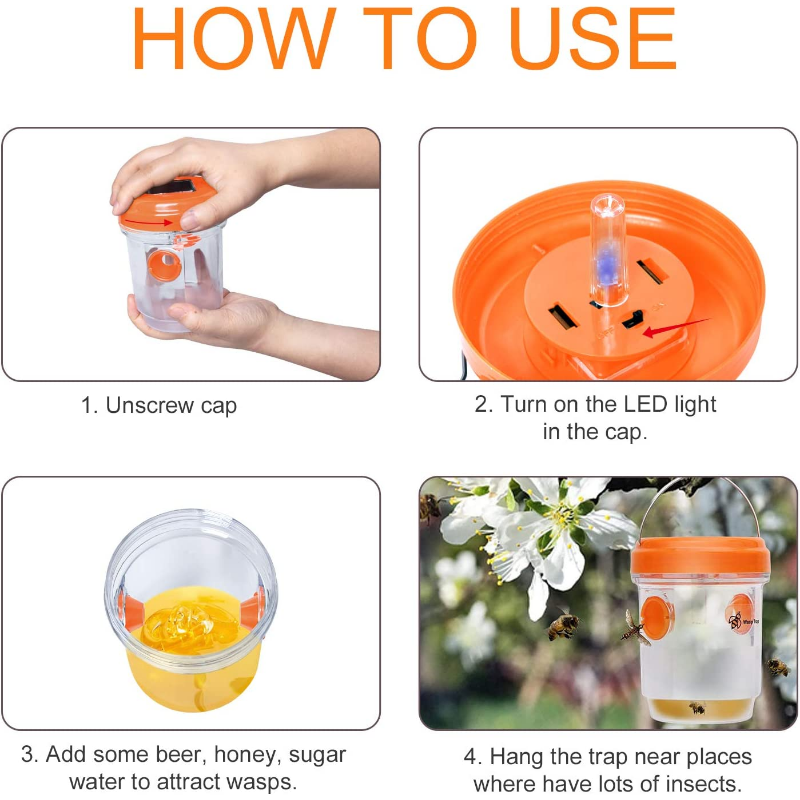 Solar Wasp Traps Hanging Yello - Lighting Jockey recensie en prijs