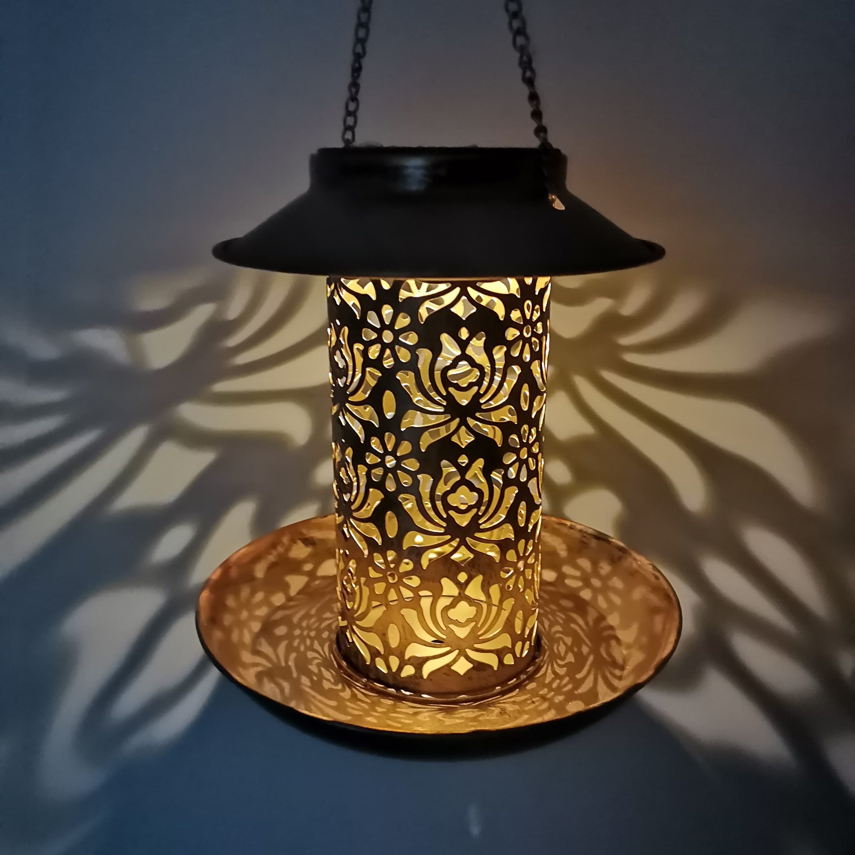 Solar Bird Feeder Metal Outdoo - Outdoor Lighting Decor Ideas recensie en prijs