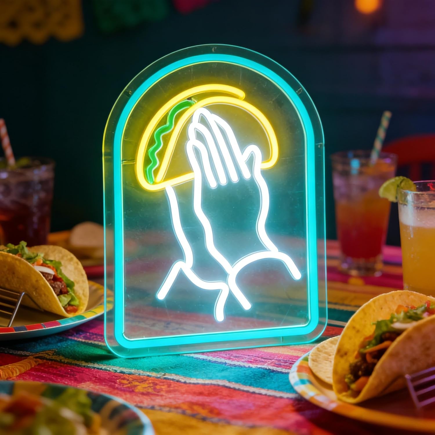 Taco LED Neon Sign LED Wall Li - Outdoor Lighting Decor Ideas recensie en prijs