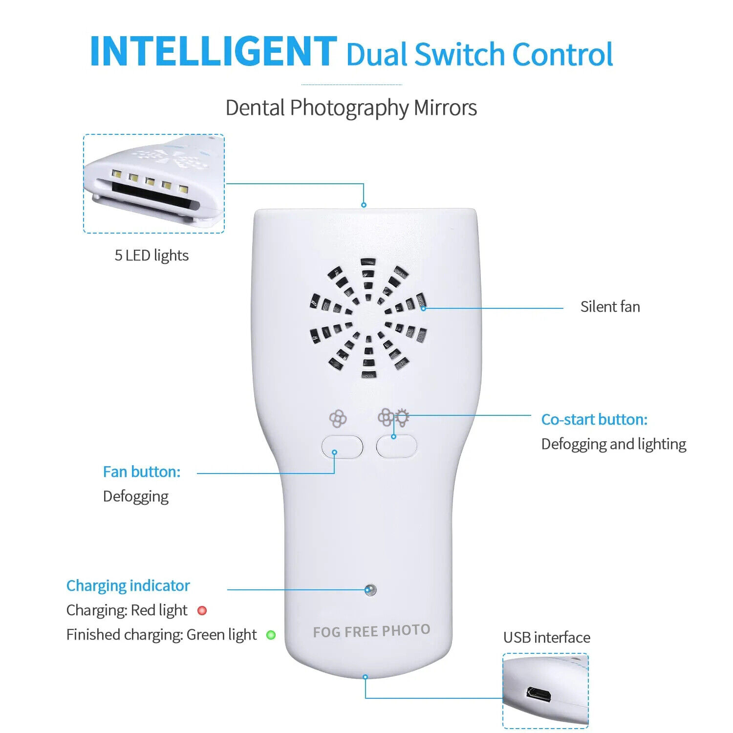 Dental Anti Fog Mirror Set Ort - Lighting Gallery recensie en prijs