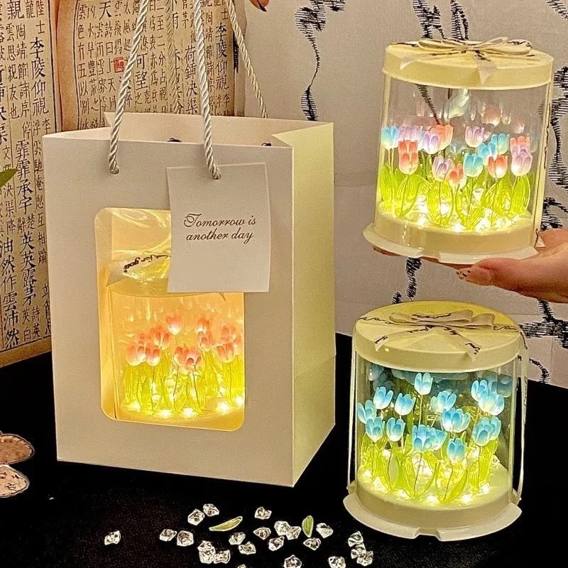 DIY Tulip Lamp Simulation Flow - Lighting Decor For Bedroom recensie en prijs