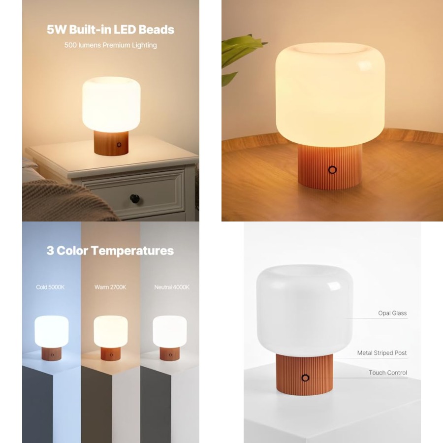 Halo Mushroom Lamp, 5W Cute Co - Mushroom Table Lamp recensie en prijs