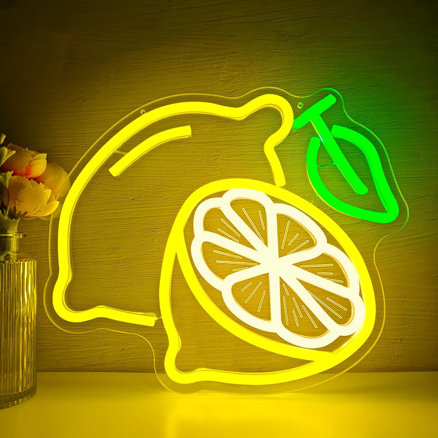 Lemon Neon Sign Dimmable LED L - Kitchen Decor Lighting recensie en prijs