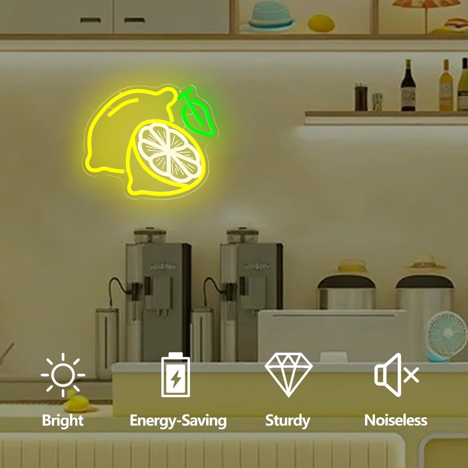 Lemon Neon Sign Dimmable LED L - Kitchen Decor Lighting recensie en prijs