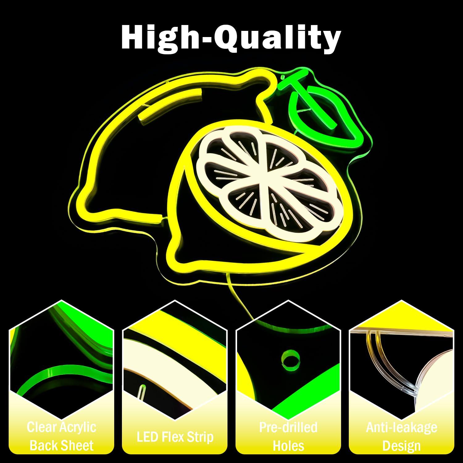 Lemon Neon Sign Dimmable LED L - Kitchen Decor Lighting recensie en prijs