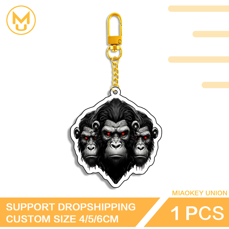 Three Chimpanzee Heads Keyring - Union Lighting & Decor Reviews recensie en prijs